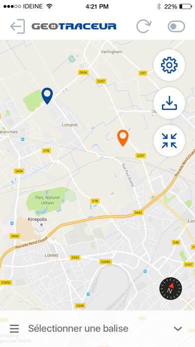 Emulate iPhone app GEOTRACEUR Mobile using MyAndroid Emulate iPhone app GEOTRACEUR Mobile using MyAndroid