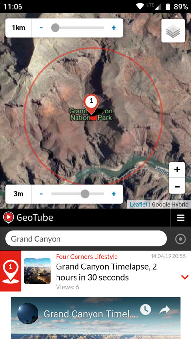 Emulate iPhone app GeoTube using MyAndroid