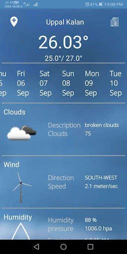 Run android online APK Geo-Weather from MyAndroid or emulate Geo-Weather using MyAndroid