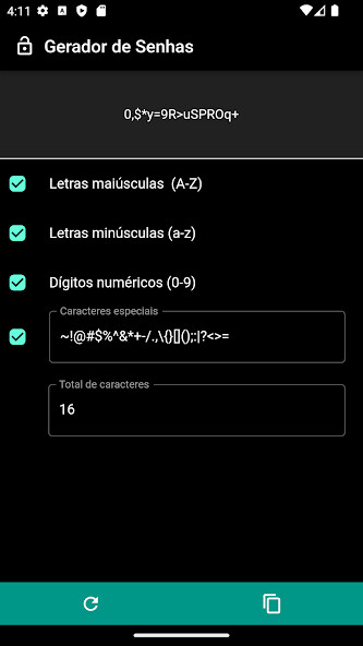 Run android online APK Gerador de Senhas from MyAndroid or emulate Gerador de Senhas using MyAndroid