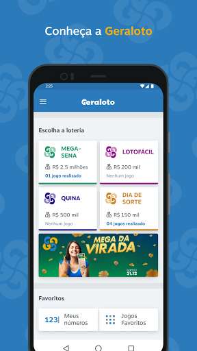 Run android online APK Geraloto - Gerador de Loteria from MyAndroid or emulate Geraloto - Gerador de Loteria using MyAndroid