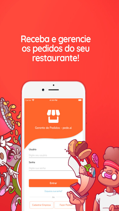 Emulate iPhone app Gerente de Pedidos - pede.ai using MyAndroid Emulate iPhone app Gerente de Pedidos - pede.ai using MyAndroid