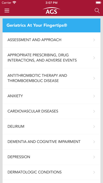 Emulate iPhone app Geriatrics At Your Fingertips using MyAndroid