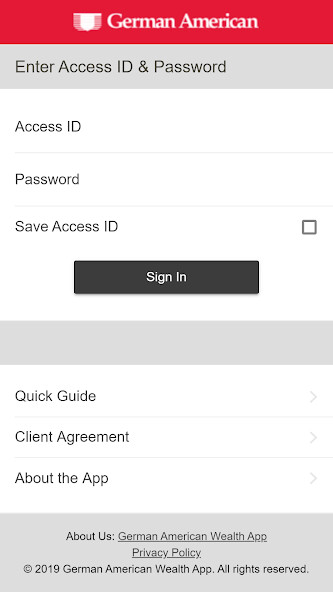 Run android online APK German American Wealth App from MyAndroid or emulate German American Wealth App using MyAndroid