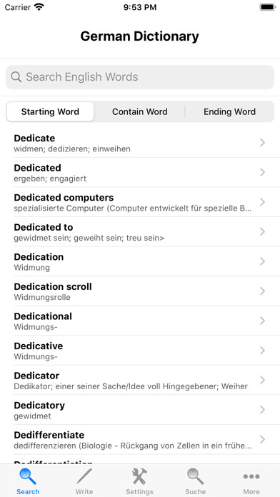 Emulate iPhone app German Dictionary English using MyAndroid Emulate iPhone app German Dictionary English using MyAndroid