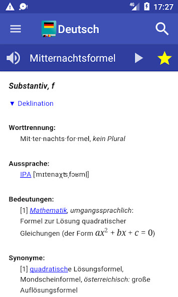Emulate iPhone app German Dictionary Offline using MyAndroid Emulate iPhone app German Dictionary Offline using MyAndroid