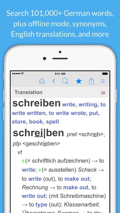 Emulate iPhone app German Dictionary & Thesaurus using MyAndroid Emulate iPhone app German Dictionary & Thesaurus using MyAndroid
