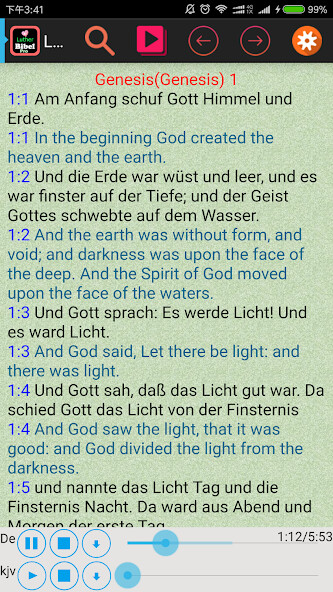 Run android online APK German English Audio Bible from MyAndroid or emulate German English Audio Bible using MyAndroid
