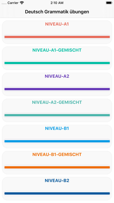 Emulate iPhone app German Grammar A1-A2-B1-B2 using MyAndroid Emulate iPhone app German Grammar A1-A2-B1-B2 using MyAndroid