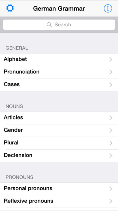 Emulate iPhone app German Grammar using MyAndroid Emulate iPhone app German Grammar using MyAndroid
