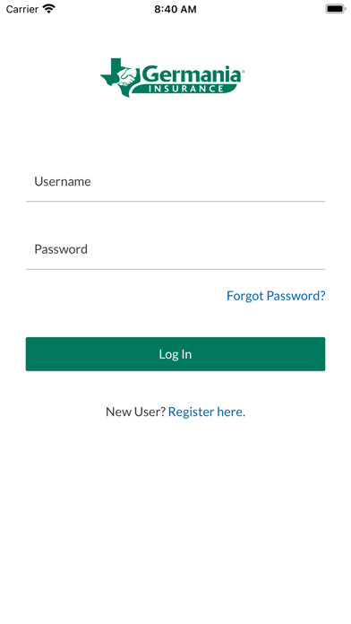 Emulate iPhone app Germania Insurance using MyAndroid