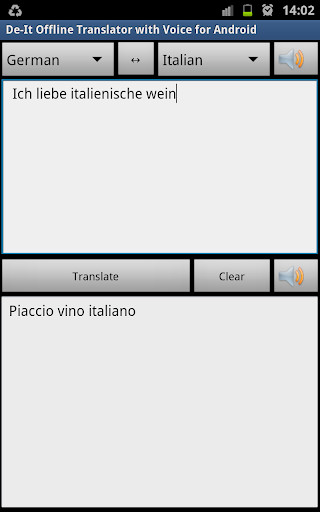 Run android online APK German Italian Translator Free from MyAndroid or emulate German Italian Translator Free using MyAndroid