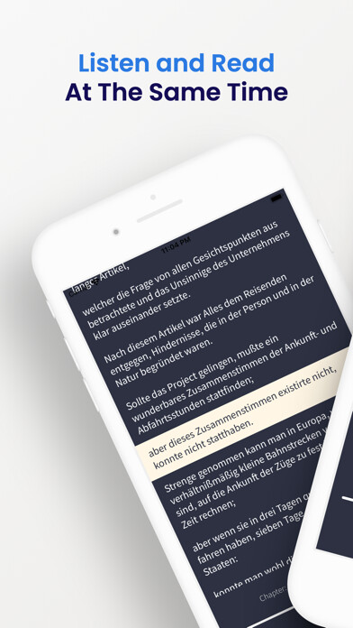 Emulate iPhone app German Reading and Listening using MyAndroid