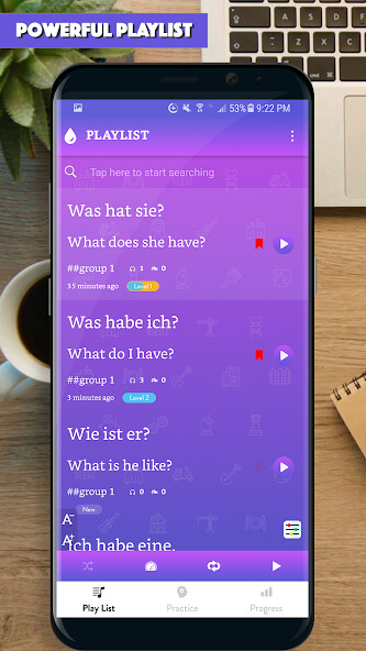 Run android online APK German Sentence Master from MyAndroid or emulate German Sentence Master using MyAndroid