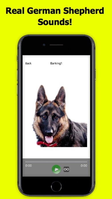 Emulate iPhone app German Shepard Dog Sounds! using MyAndroid Emulate iPhone app German Shepard Dog Sounds! using MyAndroid