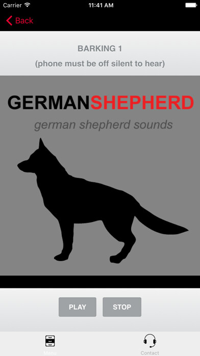 Emulate iPhone app German Shepherd Sounds & Dog Barking Sounds using MyAndroid Emulate iPhone app German Shepherd Sounds & Dog Barking Sounds using MyAndroid