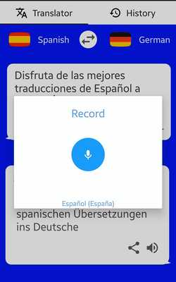Emulate Android APK German - Spanish Translator ( Text to Speech ) Emulate Android APK German - Spanish Translator ( Text to Speech )