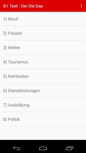 Run android online APK German Test Der Die Das B1 Level from MyAndroid or emulate German Test Der Die Das B1 Level using MyAndroid