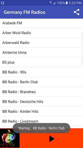 Emulate Android APK Germany FM Radios
