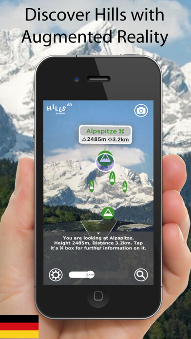 Emulate iPhone app GERMANY Hills AR using MyAndroid