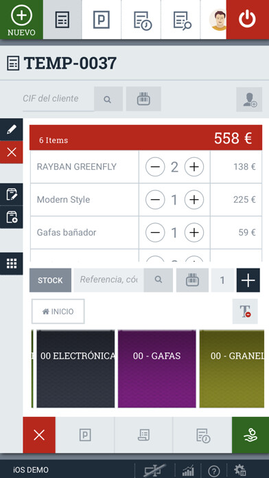 Emulate iPhone app GESIO TPV Online using MyAndroid