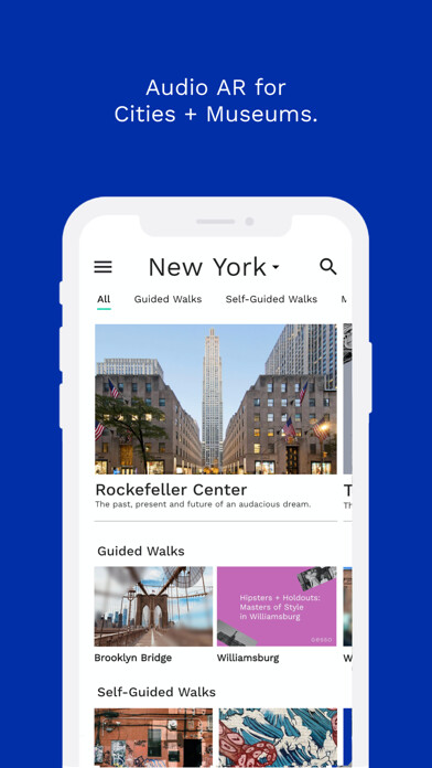 Emulate iPhone app Gesso: Audio Walking Tours using MyAndroid