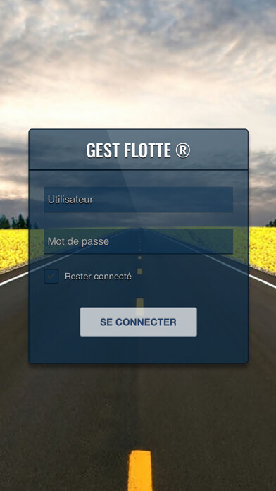 Emulate iPhone app Gest Flotte - GPS Tracker using MyAndroid