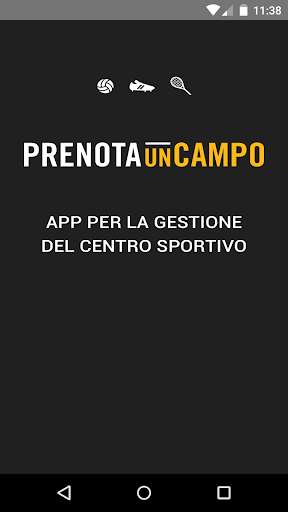 Run android online APK Gestione Campi Sportivi - PrenotaUnCampo from MyAndroid or emulate Gestione Campi Sportivi - PrenotaUnCampo using MyAndroid