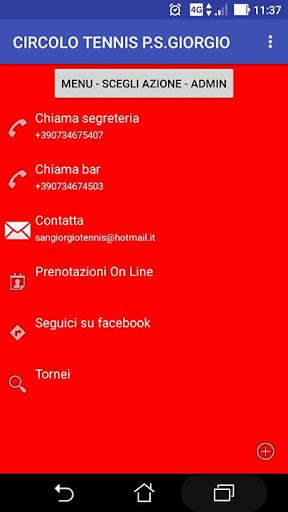 Run android online APK Gestione Circoli Tennis from MyAndroid or emulate Gestione Circoli Tennis using MyAndroid