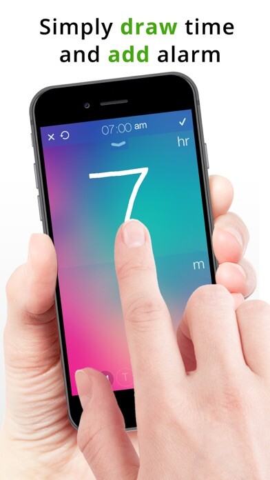 Emulate iPhone app Gesture Alarm Clock using MyAndroid