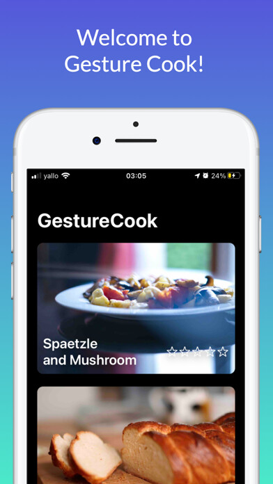 Emulate iPhone app Gesture Cook using MyAndroid Emulate iPhone app Gesture Cook using MyAndroid