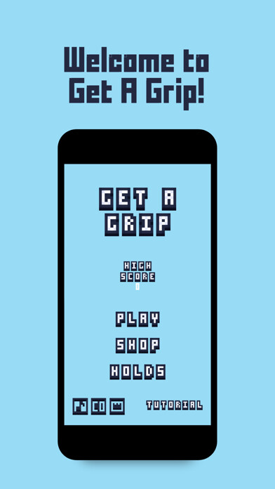 Emulate iPhone app Get A Grip! - A climbing game using MyAndroid Emulate iPhone app Get A Grip! - A climbing game using MyAndroid