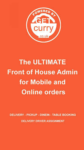 Run android online APK GetCurry Management (Front of House) App from MyAndroid or emulate GetCurry Management (Front of House) App using MyAndroid