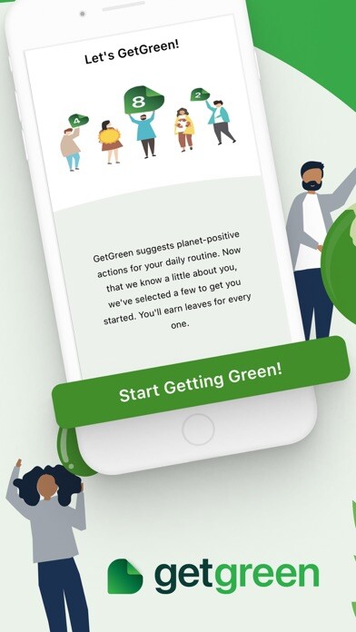 Emulate iPhone app GetGreen - Climate Change using MyAndroid