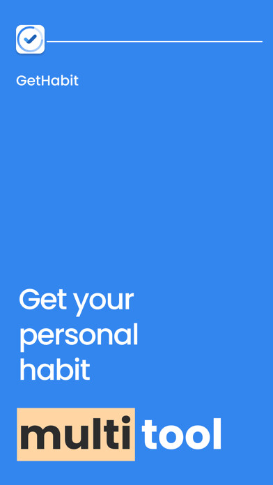 Emulate iPhone app GetHabit: Motivation & Planner using MyAndroid