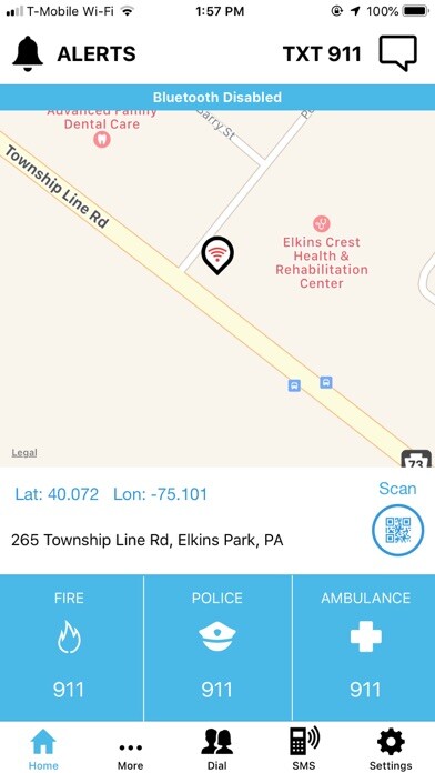 Emulate iPhone app Get Help SOS using MyAndroid