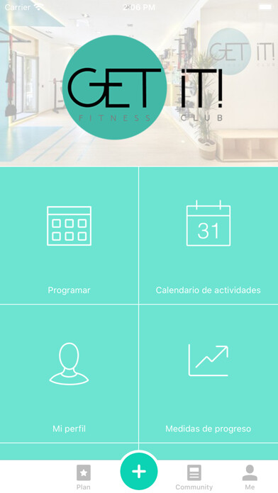 Emulate iPhone app GET IT! Fitness Club App using MyAndroid