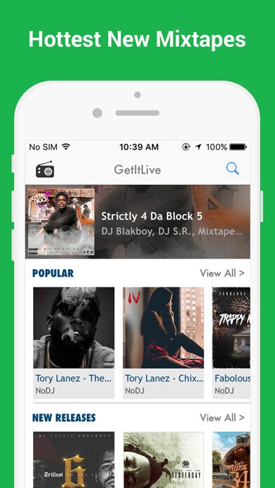 Emulate iPhone app GetItLive - rap/hiphop livemixtapes & radio using MyAndroid Emulate iPhone app GetItLive - rap/hiphop livemixtapes & radio using MyAndroid