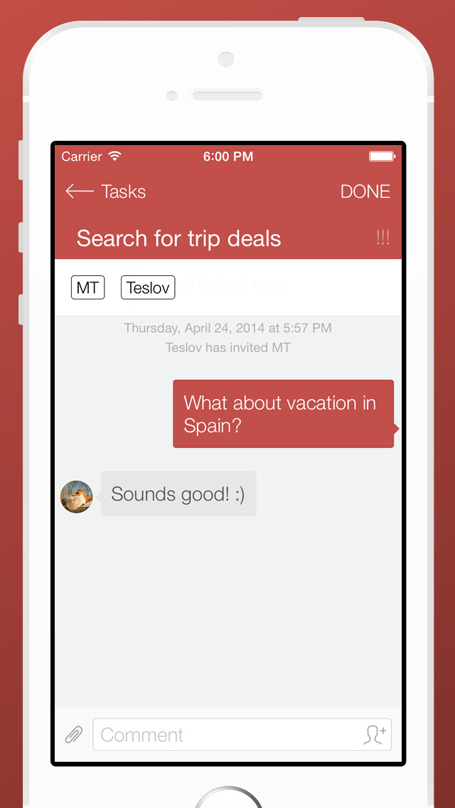 Emulate iPhone app GetLifeDone: Simple ToDo and Tasks using MyAndroid