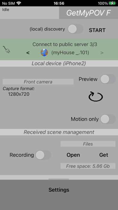 Emulate iPhone app GetMyPOV F using MyAndroid