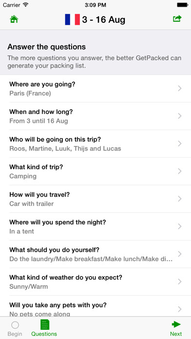 Emulate iPhone app GetPacked: packing list using MyAndroid Emulate iPhone app GetPacked: packing list using MyAndroid
