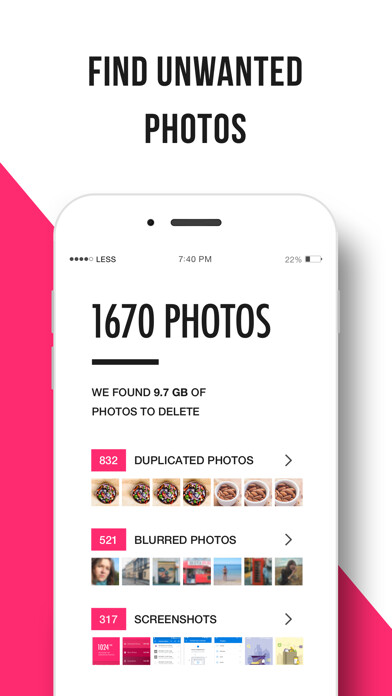 Emulate iPhone app GetSpace: Photo Cleaner using MyAndroid