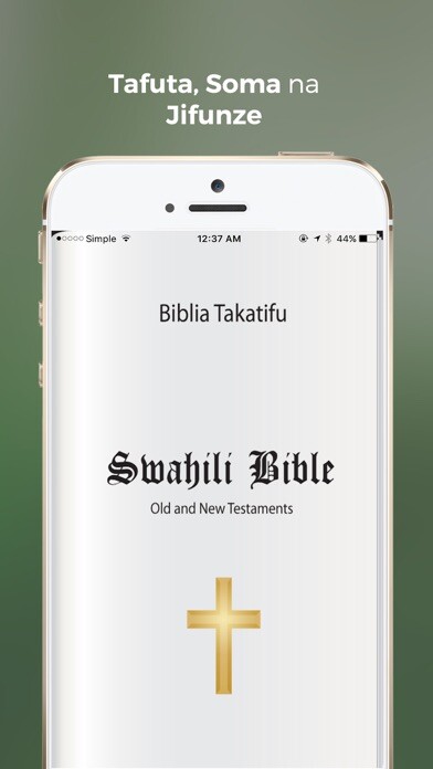 Emulate iPhone app Get Swahili Bible using MyAndroid