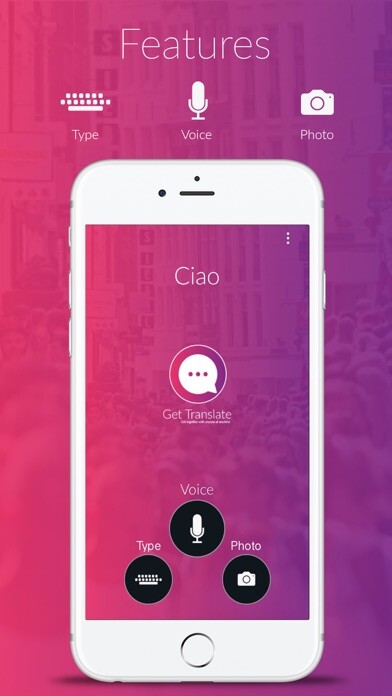 Emulate iPhone app Get Translate Free using MyAndroid