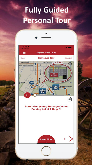 Run android online APK Gettysburg Battle Auto Tour from MyAndroid or emulate Gettysburg Battle Auto Tour using MyAndroid