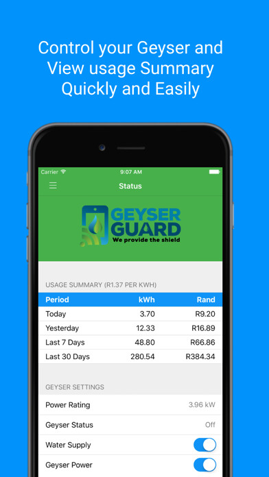 Emulate iPhone app Geyser Guard using MyAndroid Emulate iPhone app Geyser Guard using MyAndroid