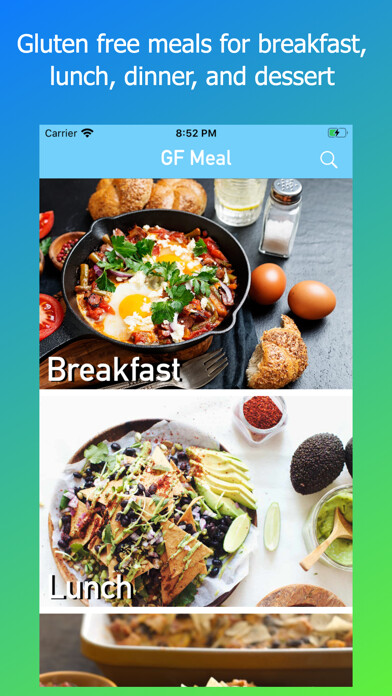 Emulate iPhone app GF Meal Recipes using MyAndroid Emulate iPhone app GF Meal Recipes using MyAndroid