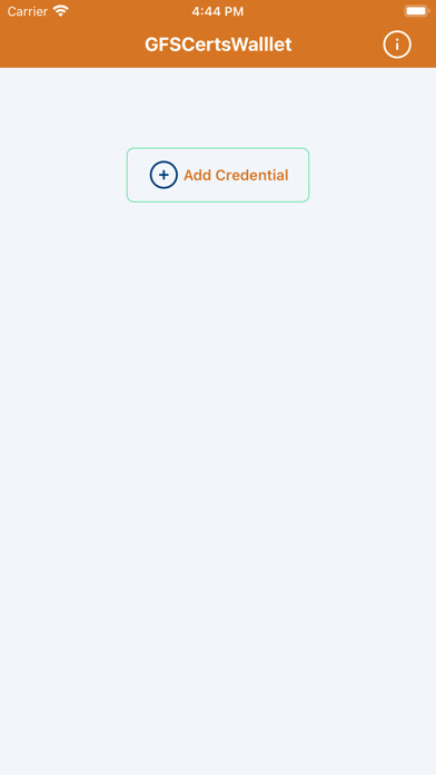 Emulate iPhone app GFSCertsWallet using MyAndroid