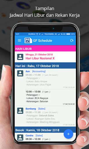 Run android online APK GF-Schedule (DEMO) from MyAndroid or emulate GF-Schedule (DEMO) using MyAndroid