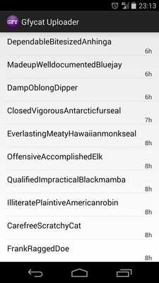 Emulate Android APK Gfycat Uploader Emulate Android APK Gfycat Uploader